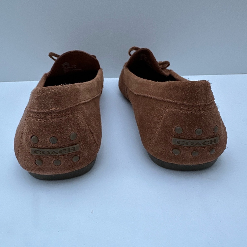 Coach Brown Suede Moccasins - Picture 2 of 9